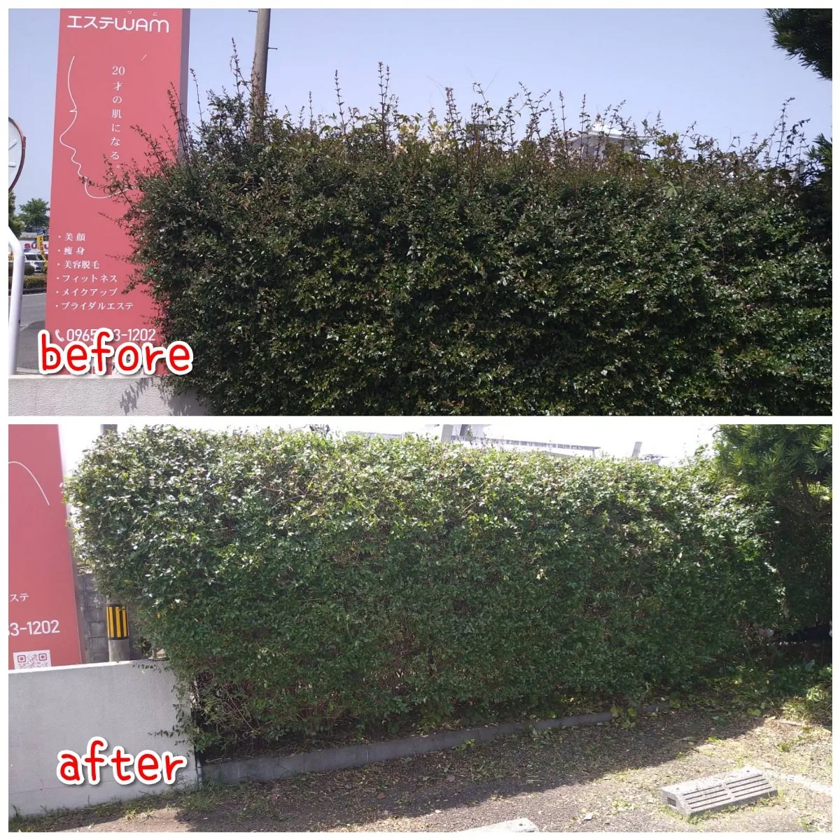 紫外線対策して清掃作業